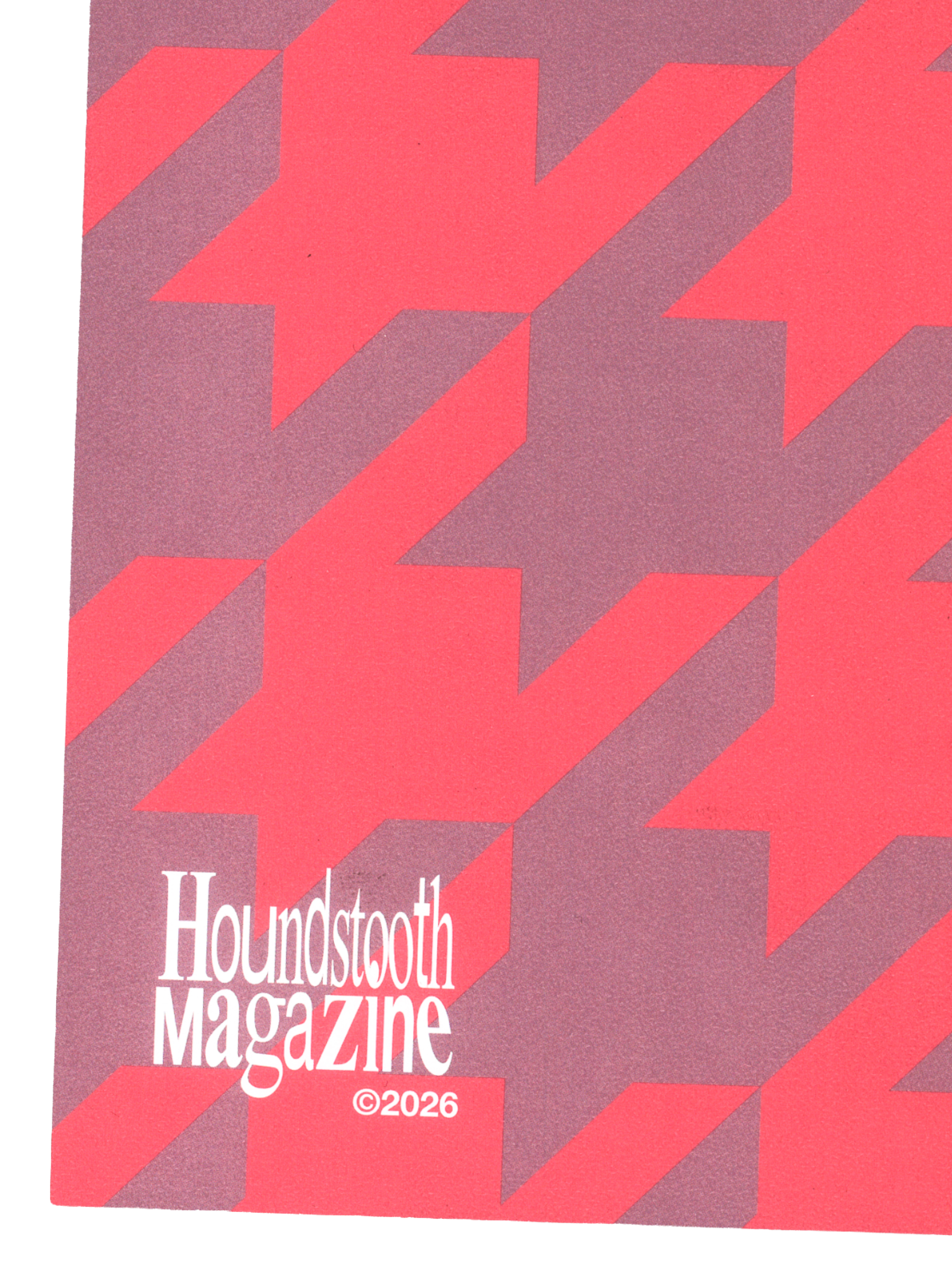 Houndstooth Magazine publication layout