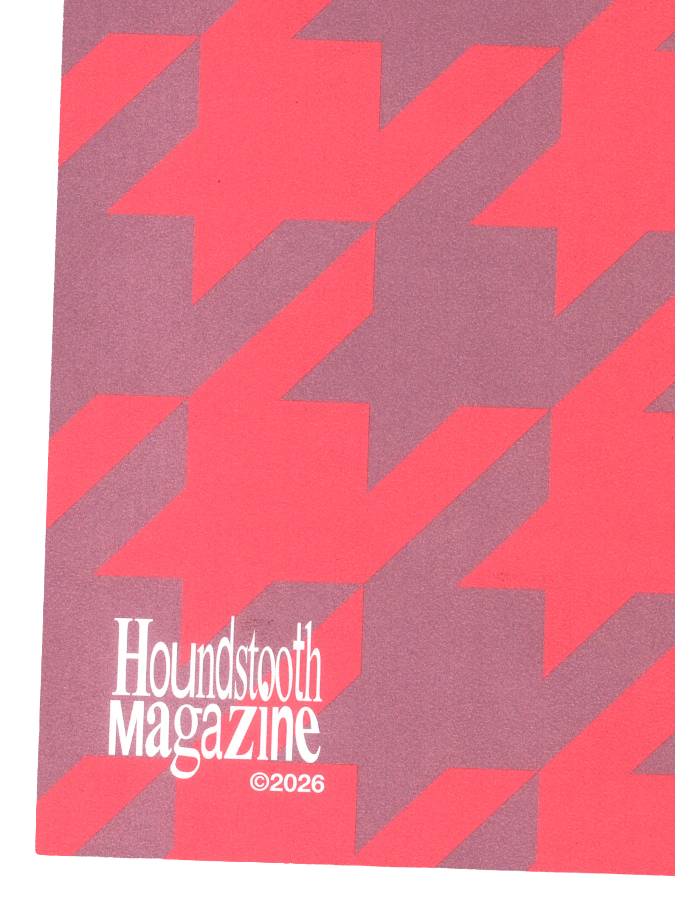 Houndstooth Magazine publication layout