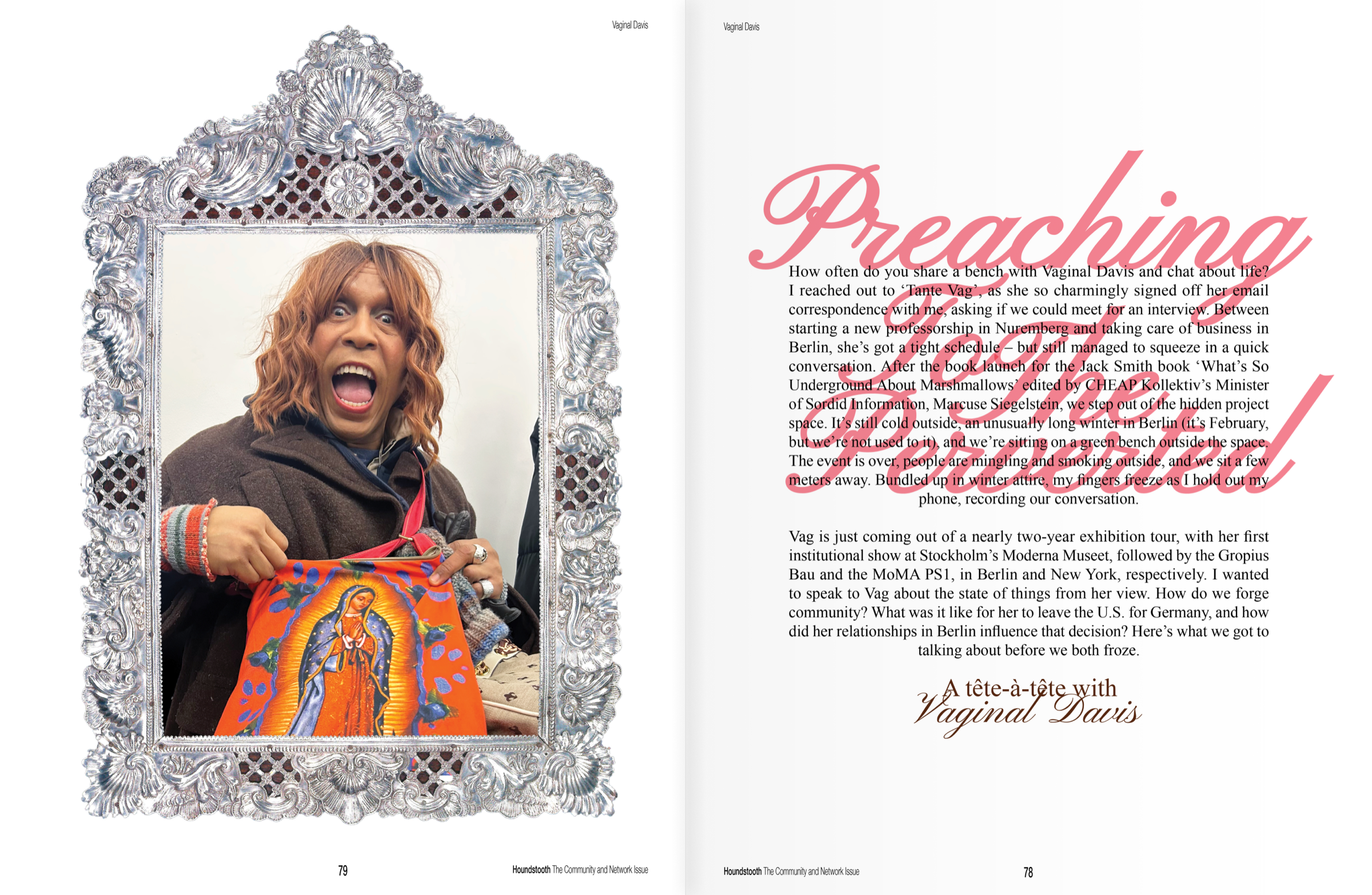 Houndstooth Magazine publication spread